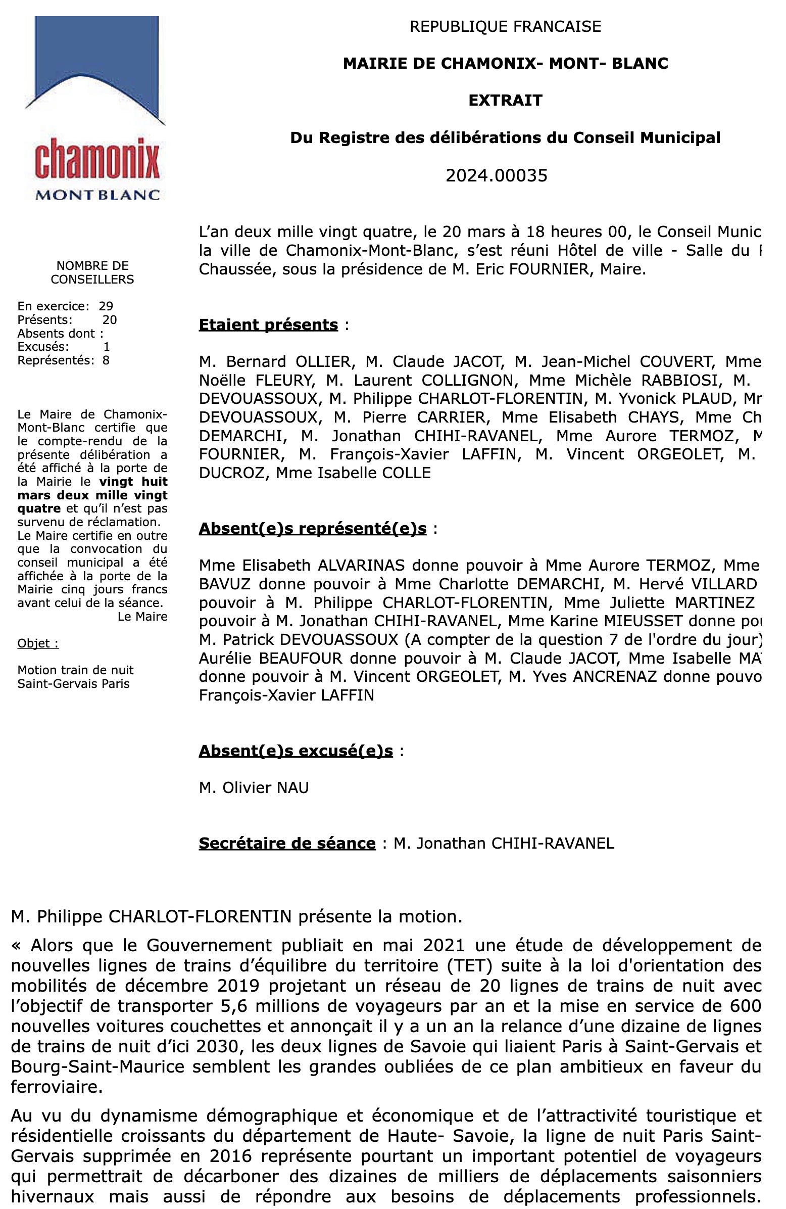 tdn_cham Motion train de nuit Chamonix